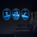 Quanhaigou Glow in The Dark 3D Space Wall Decals, Set of 3 Galaxy Window Stickers for Wall,Planet Themed Room Decor for Kids Boys by CozyNest Decor