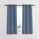 NICETOWN Bedroom Blackout Curtains and Drapes 48" Long 2 Panels Set - Window Treatment Thermal Insulated Solid Grommet Window Treatment for Home Office (Stone Blue, W37 x L48) by TinyTreasures Baby Boutique
