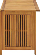 vidaXL Wooden Deck Box - Outdoor Teak Storage Chest, Ideal for Patio Furniture Cushions, Pool Accessories, Garden Tools - Water-Resistant Bag Inside - 35.4''x19.7''x22.8'', Solid Acacia Wood by GreenHaven Gardens