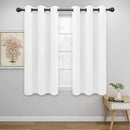 Easy-Going Blackout Curtains for Bedroom, Solid Thermal Insulated Grommet and Noise Reduction Window Drapes, Room Darkening Curtains for Living Room, 2 Panels (42x54 in, White) by CozyNest Decor