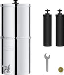 Waterdrop Gravity-fed Water Filter System, Reduces Lead and up to 99% of Chlorine, NSF/ANSI 42&372 Standard, with 2 Black Carbon Filters and Metal Spigot, King Tank Series, WD-TK-A by CozyNest Decor