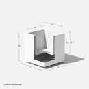 Veradek Block Series Cube Plastic Planter - Large Square Planter for Indoor or Outdoor Patio/Garden | Durable All-Weather Use with Drainage Holes | Modern Décor for Tall Plants, Trees, Flowers by GreenHaven Gardens