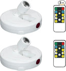 Cordless Spotlight Battery Powered, LED Accent Lighting with Remote and Timer, Display Puck Lights, Stick Uplight for Tree Portrait Gallery Picture Dartboard Painting Art Photo Plant by CozyNest Decor