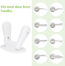 Child Proof Door Lever Lock, 2 Pack Door Locks for Kids Safety, Door Knob Child Proof, Baby Proofing, 3M Adhesive, Door Handle Child Proof, Baby Safety Locks for Toddlers (White) by TinyTreasures Baby Boutique