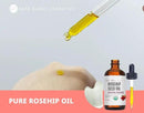 Kate Blanc Cosmetics Rosehip Oil for Face with Stainless Gua Sha (1oz, Organic, Pure, Cold Pressed) Rosehip Seed Face Oil for Gua Sha Massage by CozyNest Decor