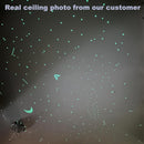 Glow in The Dark Stars Decals Decor for Ceiling 633 Pcs Realistic 3D Stickers Starry Sky Shining Decoration Perfect for Kids Bedroom Bedding Room Gifts by TinyTreasures Baby Boutique