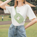 YOOLIFE Personalized Women's Cross Body Bag - Initial Belt Bag in Green, Fanny Pack Style for Travel & Gifts by TinyTreasures Baby Boutique