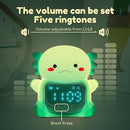 Axolotl Alarm Clock with Night Light for Kids, 7 RGB Color Cute Alarm Clocks for Bedrooms Ok to Wake Clocks, Silicone Animal Tabletop Lamp for Teen Girls Boys, Green by TinyTreasures Baby Boutique