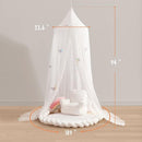 Kids Bed Canopy with Lace Hanging Canopy Net for Baby Crib Nook Castle Game Tent Nursery Play Room Decor (Butterfly) by TinyTreasures Baby Boutique