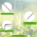 Cool Area 50PCS 6 Inches 11 Gauge Garden Stakes, Landscape Staples, Ground Stakes, Yard Stakes, U-Shaped Garden Staples for Securing Landscape Fabrics,Irrigation Pipes, Weed Barrier Fabric, Fences by GreenHaven Gardens