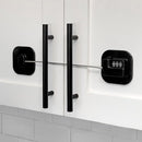 Child Safety Cabinet Locks, Fridge Lock with Combination, Closet Lock,Cabinet Lock,Child Proof Refrigerator Lock(Black 2Pcs) by TinyTreasures Baby Boutique