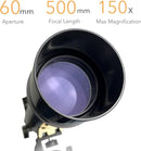 SpectrumOI Telescope for Kids & Adults - Astronomy Gift, 60mm Aperture Refractor with Carry Bag & Phone Holder by TinyTreasures Baby Boutique