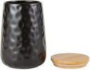 DII Kitchen Accessories Collection, Textured Matte Ceramic Canister Set, Black Dimple, 2 Piece by CozyNest Decor
