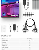 Govee Smart Outdoor String Lights 2, 48ft Outdoor Lights with Dimmable Warm White LED Bulbs, 47 Scene Modes for Patio, Backyard, Balcony, IP65 Waterproof, Works with Alexa, App Control by CozyNest Decor