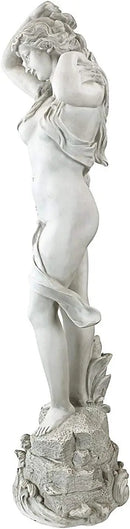 Design Toscano Spring Awakening Classic Woman Garden Statue, 14 inches wide, 40 inches tall, Cast Stone Resin, Antique Stone Finish by GreenHaven Gardens