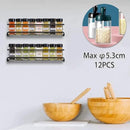 Spice Rack Organiser Hanging Spice Shelves Carbon Steel Wall Mount Spice Rack Kitchen Storage Racks Storage Spices and Condiments Spice Jars for Kitchen Cabinet Cupboard Pantry Door (6) by CozyNest Decor