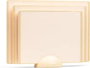 SMIRLY Plastic Cutting Board Set with Holder 3 Pieces, Non-Slip Dishwasher Safe Chopping Boards for Kitchen, Cream White by CozyNest Decor