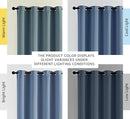 NICETOWN Stone Blue Blackout Curtains for Living Room 84 inches Long - Thermal Insulated Grommet Room Darkening Window Treatments Sound Reducing Drapes for Bedroom, 2 Panels, W52 x L84 by TinyTreasures Baby Boutique