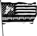 Braaap Motocross Dirt Bike American Flag 3x5 Ft Indoor/Outdoor Yard Garden Lawn Holiday Decoration Banner Sign by GreenHaven Gardens