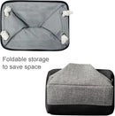 TheWarmHome Storage Basket for Organizing - 14x10x7 inch Medium 3 Pack Collapsible Storage Bin for Shelves with Rope, Fabric Storage Cubes for Organizer Cloth Gift Toy Closet (Black & Grey) by CozyNest Decor