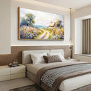ZUITINGHUA Wood Framed Canvas Wall Art For Living Room Large Wall Decor For Office Bedroom Decoration Country Road Landscape Pictures Farmhouse Paintings Artwork Mural Aesthetic Home Decor 30x60 In by CozyNest Decor