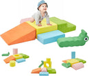 QUCHI Climbing Toys for Toddlers, Baby Climbing Blocks, 7-Piece Soft Foam Climbing Blocks Set, Baby Climbing Toys, Toddler Playtime Corner Climber Foam Play Gym for Climbing Crawling and Sliding by TinyTreasures Baby Boutique
