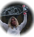 Clear Longboard Skateboard - Transparent Acrylic Long Boards with Light-Up LED Wheels for Smooth Rides - Ride The Streets in Style with Longboard Built for Beginners & Pros Alike by TinyTreasures Baby Boutique