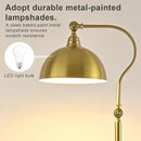 Bright LED Gold Reading Floor Lamp with Remote Control and Bluetooth Dimming,Living Room Bedroom Bedside Office Study Library Adjustable Standing Tall Lights, Unique Modern Brass Home Decor Essentials by CozyNest Decor