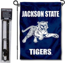 College Flags & Banners Co. Jackson State Tigers Garden Flag with Pole Stand Holder by GreenHaven Gardens