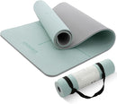 UMINEUX Yoga Mat Extra Thick 1/3'' & 2/5" Non Slip Yoga Mats for Women Eco Friendly TPE Fitness Exercise Mat with Carrying Sling & Storage Bag by TinyTreasures Baby Boutique