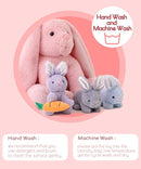 5 Pieces Rabbit Stuffed Animals for Girls,1 Mommy Rabbit with 4 Babies,Plush Bunny Stuffed Toy Gifts for Kids Children 3 4 5 6 7 8 9 Years,Soft Stuffed Bunny for Christmas,Birthday,Party Decorations by TinyTreasures Baby Boutique