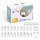 Inaya Magnetic Cabinet Locks Baby Proofing (20 Locks & 2 Keys), Child Safety Magnet Locks for Cabinets & Drawers with Invisible Design, 3M Adhesive for Easy Installation - No Drill & Tool Needed by TinyTreasures Baby Boutique