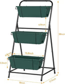 Vertical Raised Garden Bed 3 Tier Garden Planter Standing Planter Box Herb Garden Planter Outdoor and Indoor for Vegetables Flowers Green by GreenHaven Gardens