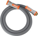 YAMATIC Short Garden Hose 5/8 in x 5 ft with Swivel Handle, Super Flexible Leader Hose for Hose Reel, All-weather, Lightweight, Burst 600 PSI, Grey by GreenHaven Gardens