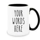 Custom Coffee Mug - Custom Mugs Design Your Own with Text, Name or Initials - Personalized Coffee Mug - Tazas Personalizadas 11 & 15 oz - Custom Gifts for Best Friend Woman, Him, Her, Mom, Dad by TinyTreasures Baby Boutique