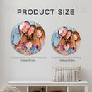 Generic Custom Clocks for Walls Personalized Picture Hanging Time Clocks That PVC Customized Round Silent Clock for Living Room Wedding Friend Family Lover, 12inch-30cm by TinyTreasures Baby Boutique