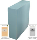 9-Cube Storage Shelf Bookcase - Wooden 3-Tier Floor Standing Open Bookshelf for Home and Office, Display Cabinet, Light Blue by CozyNest Decor