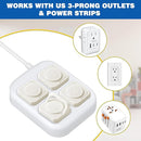 Outlet Covers Baby Proofing, 48 Pack Child Proof Plug Socket Covers Electric Plug Protectors Safety Caps with Hidden Pull Handle, for US 3-Prong, Snail by TinyTreasures Baby Boutique