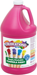 Colorations Paraben-Free Washable Tempera Paint for Kids - 1 Gallon Value Size. Vibrant Magenta, Non-Toxic and Made in The USA by TinyTreasures Baby Boutique