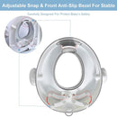 ANGELBLISS Baby Potty Training Toilet Seat with Soft Cushion Handles, Haute Collection, Double Anti-Slip Design and Splash Guard for Boys and Girls (Grey) by TinyTreasures Baby Boutique