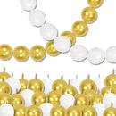 White and Gold Quick Link Balloons, 100PCS 6 Inch Small Baby Pink Linking Balloons for Making Balloon Wall Heart Arch Tails Balloon for Girls Wedding Birthday Baby Shower Engagement Party Decorations by CozyNest Decor