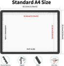 Phylosal Rechargeable A4 LED Light Pad for Diamond Painting, Ultra-Thin Magnetic Tracing Light Box for Drawing, Diamond Art Light Board with Side Button, Super Bright Light Table for Sketching (Black) by TinyTreasures Baby Boutique