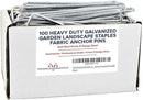 Pinnacle Mercantile 100 Pack Galvanized Garden Stakes Landscape Staples Extra Heavy Duty Sod Ground Anchors Anti Rust 6 inch Metal Pins 9 Gauge USA Made … by CozyNest Decor