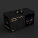Mont Blanc Heavy Crystal Whiskey Glasses Gift Set of 2, Thick Freezable Bourbon Glass 1lb Each, Premium Whiskey Gifts for Men, Frozen Crystal Chills Cocktails, 10 oz by CozyNest Decor