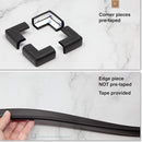 Roving Cove Slim-Fit Corner Edge Protector for Baby Proofing (Small 18ft Edge 8 Corners), Furniture Safety Bumper Guard, Soft NBR Rubber Foam, 3M Adhesive, Onyx Black by TinyTreasures Baby Boutique