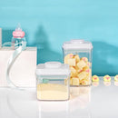 Airtight Food Storage Container Formula Milk Powder Containers Dispenser with Spoon BPA-Free for Home Travel 1500ML / 1.5 Qt, No Scraper Design by TinyTreasures Baby Boutique