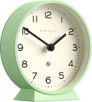 NEWGATE® M Mantel Echo Desk Clock | Modern Round Design | Neo Mint Green | Easy to Read Numbers | Contemporary Style for Desk, Table, Shelf or Bedside by CozyNest Decor