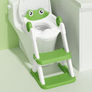 Frog Potty Training Seat, Upgrade Toddler Toilet Seat for Kids Boys Girls, 2 in 1 Potty Training Toilet for Kids, Splash Guard Anti-Slip Pad Step Stool by TinyTreasures Baby Boutique