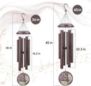 Personalized Sympathy Wind Chime, Wind Chimes for Loss of Loved Father/Mother/Lover, Commemorative Sympathy Bereavement Gifts for Condolences/Funeral by CozyNest Decor