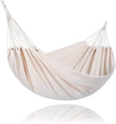 SUNCREAT Camping 2 Person Canvas Hammock, Double Travel Hammock, 475 lbs Capacity, Natural by GreenHaven Gardens